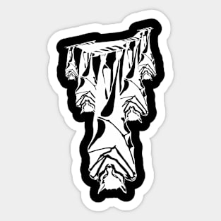 Sleeping bats Sticker